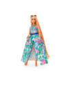 Mattel Barbie Extra Fancy doll in blue floral dress - nr 2