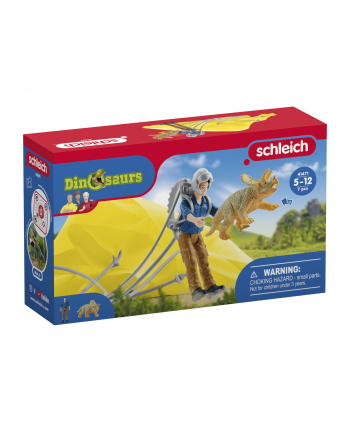 Schleich Dinosaurs Dino parachute rescue, play figure