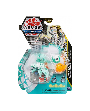 spinmaster Spin Master Bakugan Evolutions Power Up 3-Pack, Toy Figure (with a Platinum Series Bakugan (Haos Nillious) and 2 Nanogan (Pyrus Chrysalin, Haos Riptide))