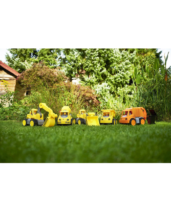 BIG Power-Worker excavator + figure, toy vehicle (yellow/grey)