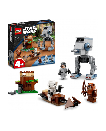 LEGO 75332 Star Wars AT-ST Construction Toy (with Ewok Wicket and Scout Trooper Minifigures and Starter Building Block Set 2022)