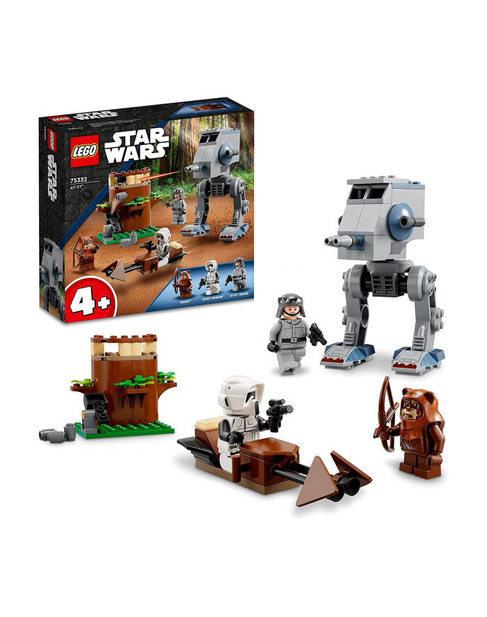 LEGO 75332 Star Wars AT-ST Construction Toy (with Ewok Wicket and Scout Trooper Minifigures and Starter Building Block Set 2022) główny