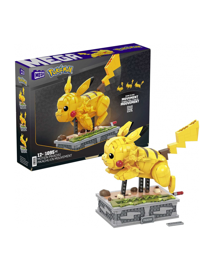 megabloks Mega Construx Pokémon Motion Pikachu, Construction Toy (Collector Figure, Movable Building Set) główny