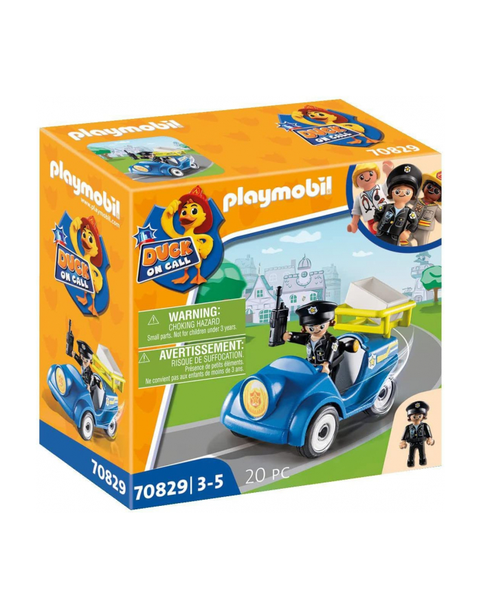 PLAYMOBIL 70829 DUCK ON CALL - Mini car police, construction toy główny