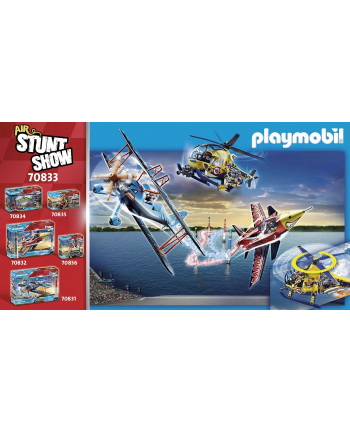 Playmobil Air Stunt Show Film Crew Helicopter 70833