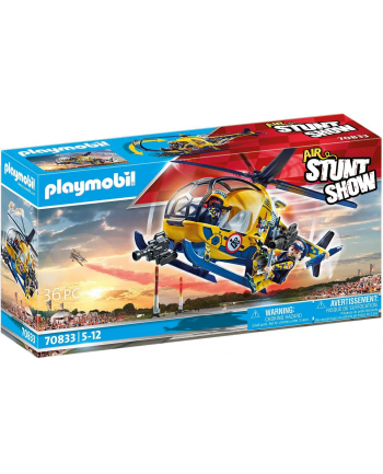 Playmobil Air Stunt Show Film Crew Helicopter 70833