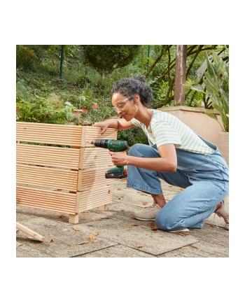 bosch powertools Bosch Cordless Impact Drill EasyImpact 18V-40 (green/Kolor: CZARNY, 2x Li-Ion battery 2.0Ah, case)