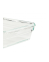 Emsa CLIP ' CLOSE glass food storage jar set 0.45 liters (transparent/red, rectangular, 3 jars + 3 lids) - nr 2