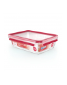 Emsa CLIP ' CLOSE glass food storage container 2.0 liters (transparent/red, rectangular) - nr 3