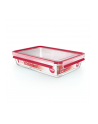 Emsa CLIP ' CLOSE glass food storage container 3.0 liters (transparent/red, rectangular) - nr 3