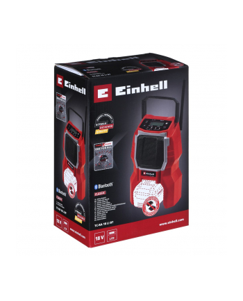 Einhell TC-RA 18 Li BT - Solo, construction site radio (red/Kolor: CZARNY, Bluetooth)