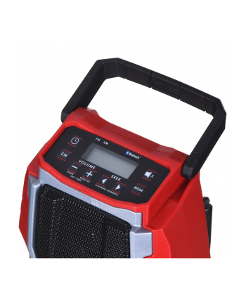 Einhell TC-RA 18 Li BT - Solo, construction site radio (red/Kolor: CZARNY, Bluetooth)