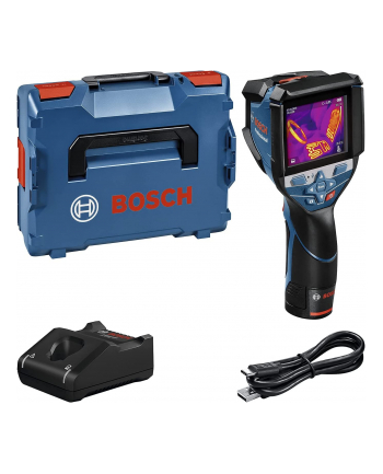bosch powertools Bosch thermal imaging camera GTC 600 C Professional, 12V, thermal detector (blue/Kolor: CZARNY, Li-ion battery 2.0Ah, L-BOXX)