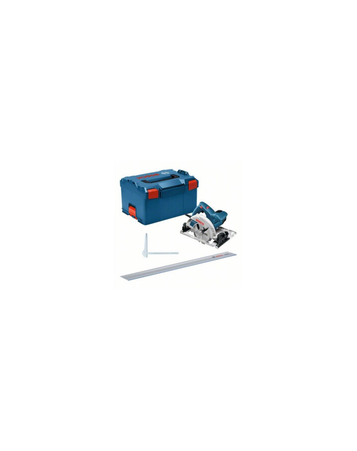 bosch powertools Bosch Hand-held circular saw GKS 55+ GCE Professional (blue, 1,350 watts, L-BOXX, guide rail FSN 1400) główny