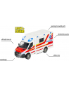 Majorette Mercedes-Benz Sprinter ambulance, toy vehicle (Kolor: BIAŁY/red) - nr 10