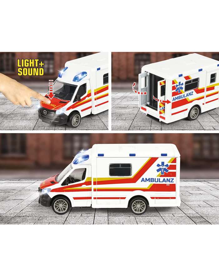 Majorette Mercedes-Benz Sprinter ambulance, toy vehicle (Kolor: BIAŁY/red) główny