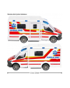 Majorette Mercedes-Benz Sprinter ambulance, toy vehicle (Kolor: BIAŁY/red) - nr 9