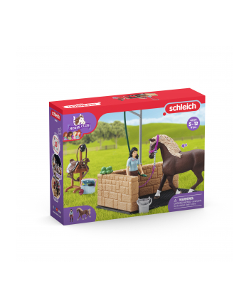 Schleich Horse Club washing area with Emily ' Luna, play figure