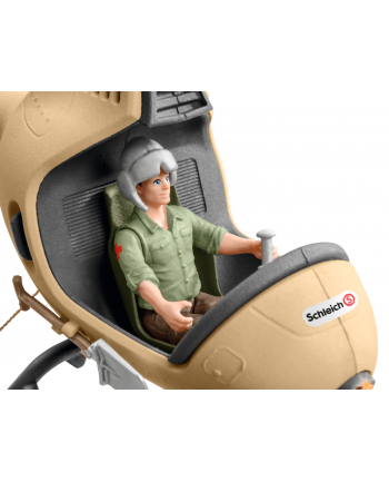 Schleich Wild Life Helicopter animal rescue, play figure