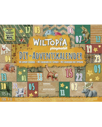 Playmobil 71006 Wiltopia DIY advent calendar: Animal journey around the world, construction toys