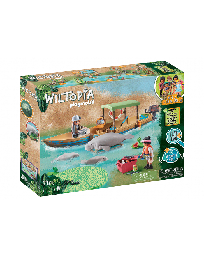 Playmobil 71010 Wiltopia - boat trip to the manatees, construction toy główny