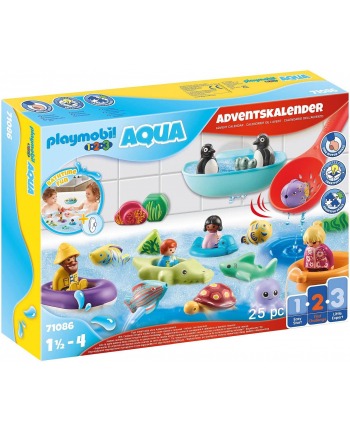 Playmobil 71086 1.2.3 AQUA: Advent calendar bathing fun, construction toys
