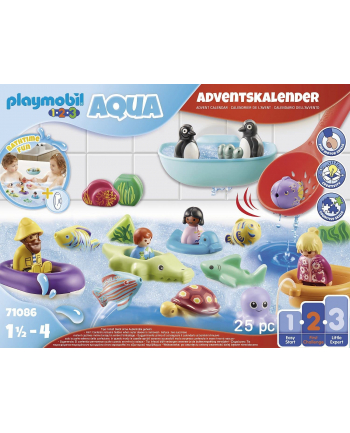 Playmobil 71086 1.2.3 AQUA: Advent calendar bathing fun, construction toys