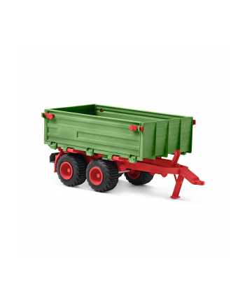 Schleich Farm World tractor with trailer, toy vehicle (green/red)