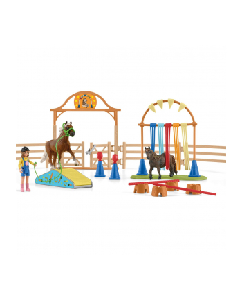 Schleich Farm World Pony Agility Training, play figure