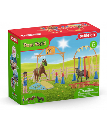 Schleich Farm World Pony Agility Training, play figure