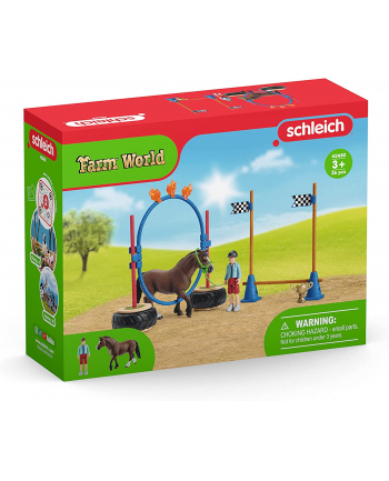 Schleich Farm World Pony Agility Race, play figure