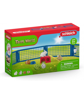 Schleich Farm World home for rabbits and guinea pigs, play figure