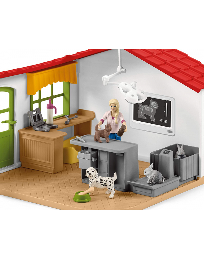 Schleich Farm World veterinary practice with pets, toy figure główny