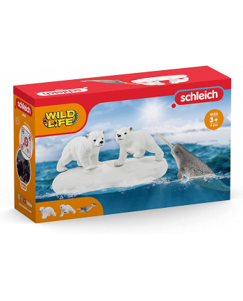 Schleich Wild Life polar bear slide, toy figure