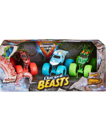 spinmaster Spin Master Monster Jam Charged Beasts 3 Pack Toy Vehicle
