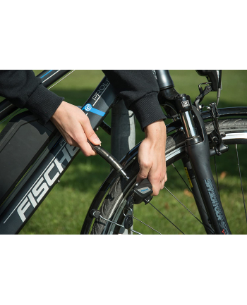 fischer die fahrradmarke FISCHER bicycle link lock (Kolor: CZARNY/transparent, 70 cm, 18 mm)