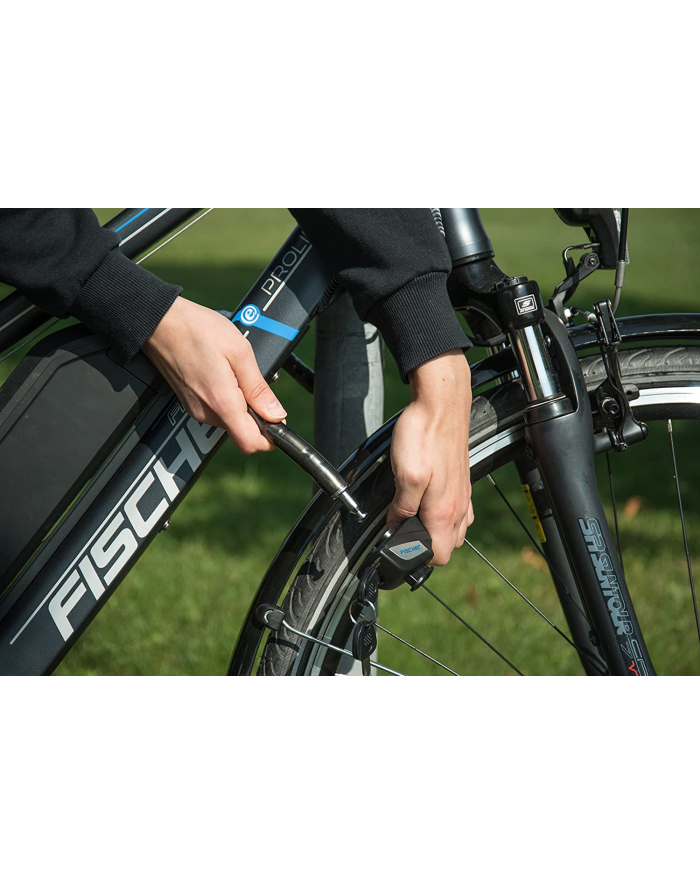 fischer die fahrradmarke FISCHER bicycle link lock (Kolor: CZARNY/transparent, 70 cm, 18 mm) główny