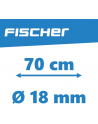 fischer die fahrradmarke FISCHER bicycle link lock (Kolor: CZARNY/transparent, 70 cm, 18 mm) - nr 3