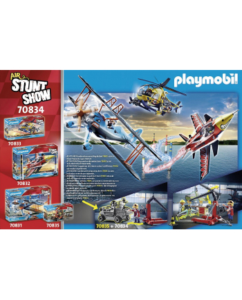 PLAYMOBIL 70834 Air Stunt Show Service Station Construction Toy
