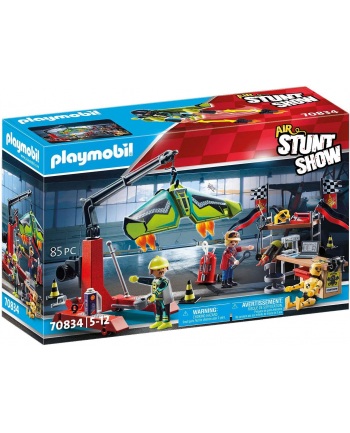 PLAYMOBIL 70834 Air Stunt Show Service Station Construction Toy