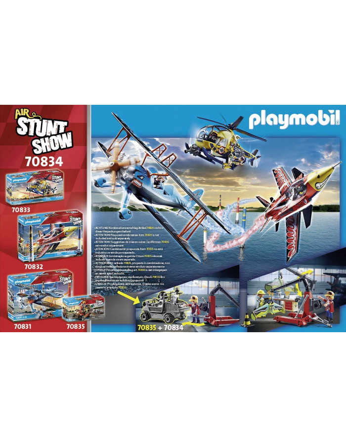 PLAYMOBIL 70834 Air Stunt Show Service Station Construction Toy główny
