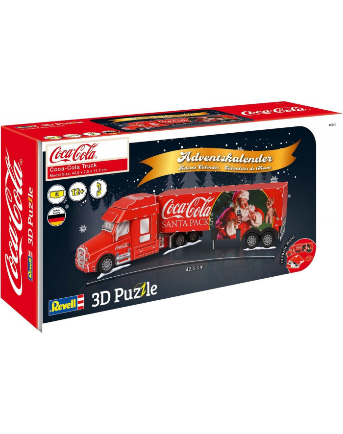 Revell 3D Puzzle Advent Calendar Coca-Cola Truck (red/multicolored) główny