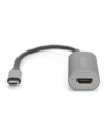 Kabel adapter graficzny DIGITUS USB Typ C na HDMI 8K 30Hz aluminiowy 0,2m - nr 4