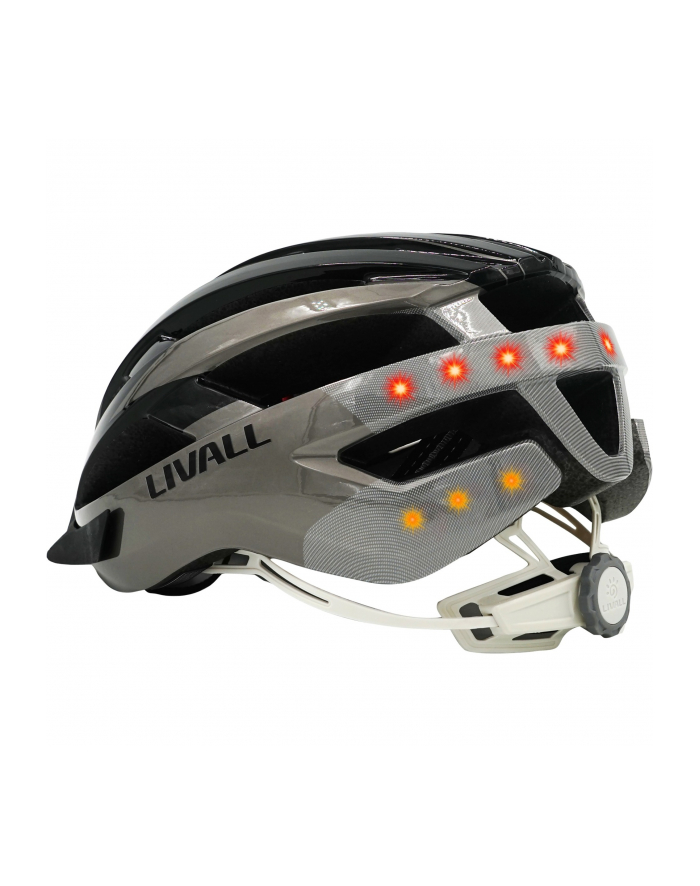 Kask rowerowy Livall MT1Neo Intercom/BT/LED/SOS Rozm.54-58cm szary główny