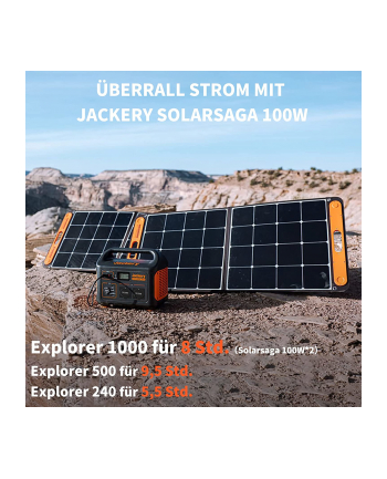 Jackery Ładowarka Solarna SolarSaga 100W