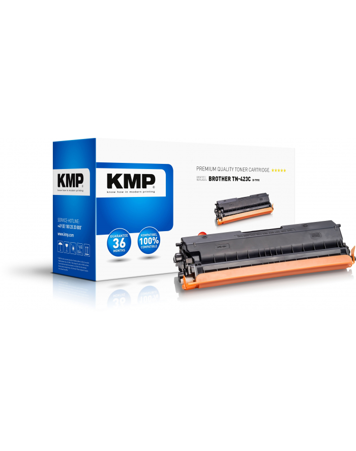 Kmp Toner Zamiennik Brother TN-423C, TN423C Cyjan 4000 Seiten B-T99X (BT99X) główny