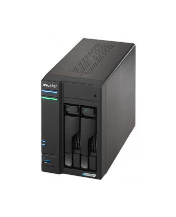 Serwer plików Asustor LOCKERSTOR 2 AS6702T 2-bay, Intel Celeron N5105 Czterordzeniowy 2.0GHz, 4GB RAM DDR4. 4x M.2 PCIe (NVMe), 2x 2.5 GbE. 2x USB 3.