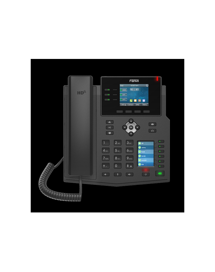 Fanvil X4U | Telefon VoIP | IPV6, HD Audio, RJ45 1000Mb/s PoE, podwójny wyświetlacz LCD główny