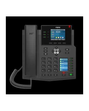 Fanvil X4U | Telefon VoIP | IPV6, HD Audio, RJ45 1000Mb/s PoE, podwójny wyświetlacz LCD