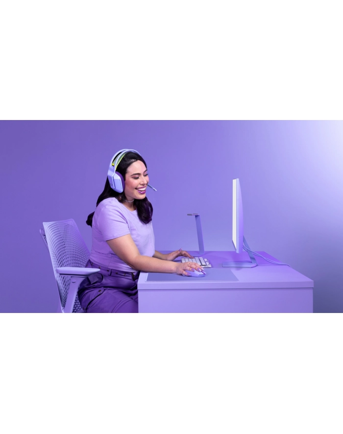 Logitech G305 LIGHTSPEED Lilac Fioletowy (910006023) główny
